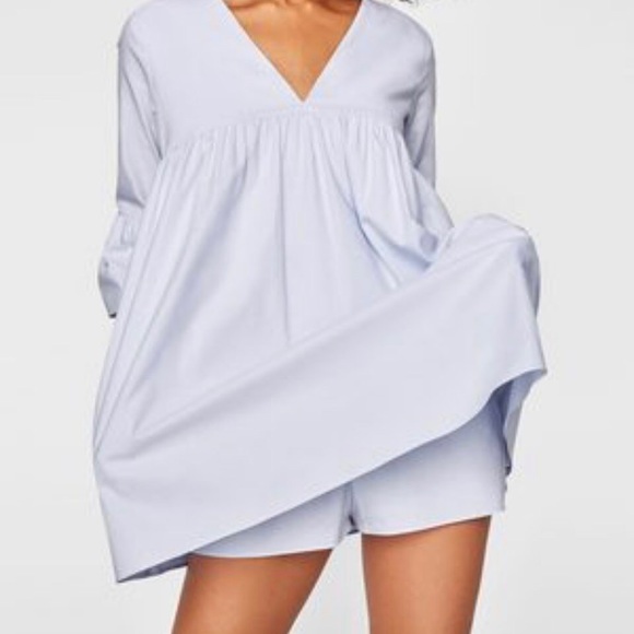 Zara jumpsuit dress with ruffled sleeves; size M. - Picture 3 of 10